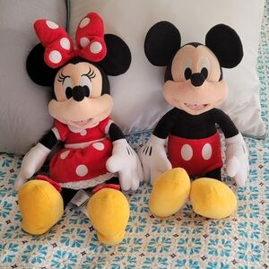 Disney MICKEY and MINNIE MOUSE PLUSH TOYS